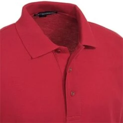 Port Authority Shirts: Men's Silk Touch Red Polo Shirt K500LS RED -Wrangler Shop image 75565