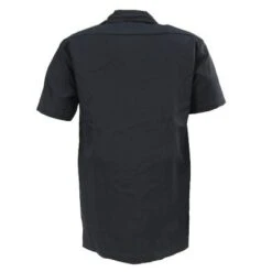 Dickies Shirts: Men's Black 1574 BK Twill Short Sleeve Work Shirt
