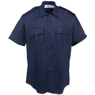 Horace Small Shirts: Mens Navy Stretch Twill Uniform Shirt HS1451 5 Horace Small Shirts: Mens Navy Stretch Twill Uniform Shirt HS1451 - Image 3