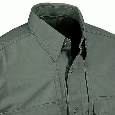 5.11 Tactical Shirts: Men's Green Cotton Work Shirt 72157 182 4 5.11 Tactical Shirts: Men's Green Cotton Work Shirt 72157 182 - Image 2