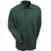 Port Authority Shirts: K500LS DGR Men's Dark Green Poly Blend Polo Shirt -Wrangler Shop image 86624