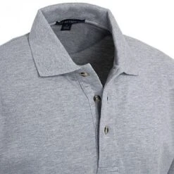 Port Authority Shirts: Men's Gray K420 OXF Cotton Pique Polo Shirt -Wrangler Shop image 87195 1