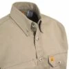 Wrangler Riggs Shirts: Men's Khaki FR3W5 KH Flame Resistant Long Sleeve Shirt -Wrangler Shop image 88011