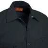 Red Kap Shirts: Men's SP24 BK Black Industrial Short-Sleeve Poplin Work Shirt -Wrangler Shop image 89377