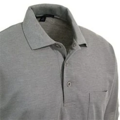 Port Authority Shirts: Men's Silk Touch Grey Polo Shirt K500P GRY -Wrangler Shop image 89571