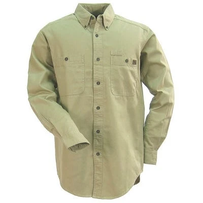 Wrangler Riggs Shirts: Men's Khaki 3W501 KH Cotton Twill Long Sleeve Work Shirt 4 Wrangler Riggs Shirts: Men's Khaki 3W501 KH Cotton Twill Long Sleeve Work Shirt - Image 2