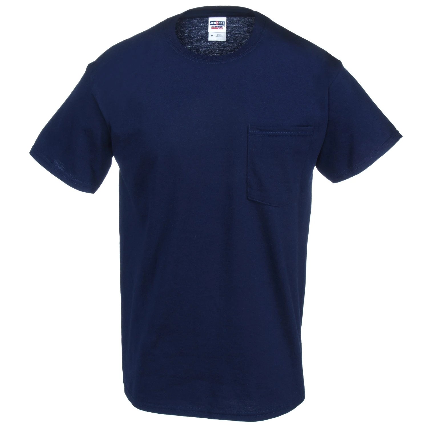 Jerzees Shirts: Men's 29MP NVY Navy Blue Dri-Power Pocket T-Shirt 5 Jerzees Shirts: Men's 29MP NVY Navy Blue Dri-Power Pocket T-Shirt - Image 3
