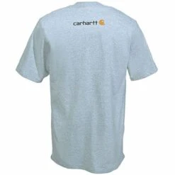 Carhartt Shirts: Men's Grey K195 HGY Cotton Jersey Logo Tee Shirt 7 Carhartt Shirts: Men's Grey K195 HGY Cotton Jersey Logo Tee Shirt -Wrangler Shop k195hgy carharttb 01 1