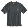 Carhartt Shirts: Men's K87 CRH Carbon Heather Heavy Weight Short Sleeve Loose Fit Pocket T-Shirt 1 Carhartt Shirts: Men's K87 CRH Carbon Heather Heavy Weight Short Sleeve Loose Fit Pocket T-Shirt -Wrangler Shop k87 crh s19 edited