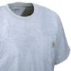 Carhartt Shirts: Men's K87 HGY Heather Grey Heavyweight Short Sleeve Loose Fit Pocket T Shirt -Wrangler Shop k87hgy carharttcd 01