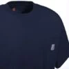 Carhartt Shirts: Men's K87 NVY Navy Heavy Weight Pocket Short Sleeve Loose Fit T-Shirt -Wrangler Shop k87nvy carharttcd 01