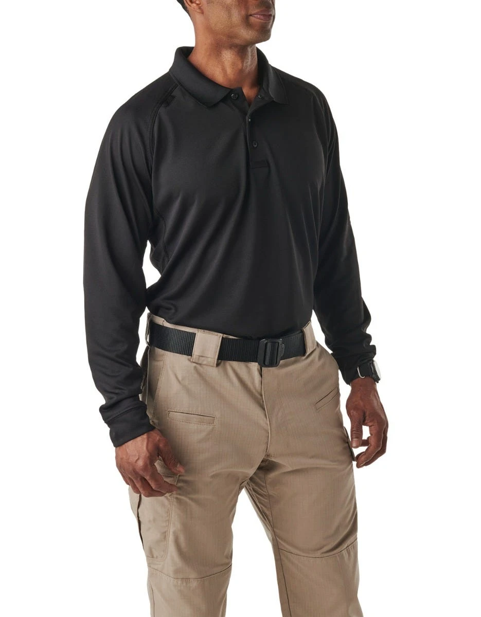 5.11 Tactical Shirts: Men's Performance Black Long Sleeve Polo Shirt 72049 019 5 5.11 Tactical Shirts: Men's Performance Black Long Sleeve Polo Shirt 72049 019 - Image 3
