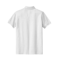 Port Authority Shirts: Women's White Cotton Knit Polo Shirt L420 WHT -Wrangler Shop l420 white back fs06