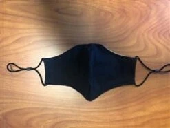 Mask: MK-CFM2 Black Fabric Reusable Double Layer Face Mask -Wrangler Shop mk cfm2 5t