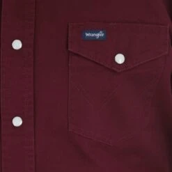 Wrangler Shirts: Men's MS70719 Red Oxide Authentic Cowboy Cut Work Shirt -Wrangler Shop ms70719 bd01 swbd prd