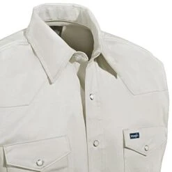 Wrangler Shirts: Men's Stone MS71319 Cowboy Cut Long Sleeve Twill Shirt 7 Wrangler Shirts: Men's Stone MS71319 Cowboy Cut Long Sleeve Twill Shirt -Wrangler Shop ms71319 3