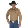 Wrangler Shirts: Men's MS71519 Rawhide Authentic Cowboy Cut Work Shirt -Wrangler Shop ms71519 bf01 swff prd