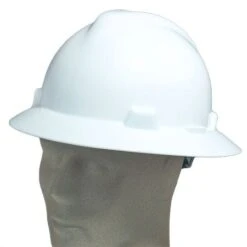 MSA Hard Hats: White 454 475369 Full Brim Ratchet System Safety Hard Hat -Wrangler Shop msa 454 475369 p 01