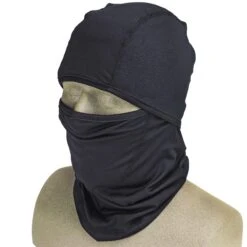 Occunomix Hats: SS260 Black Moisture-Wicking Hinged Balaclava -Wrangler Shop occunomix 55260 p 01