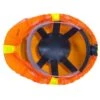 Occunomix Hat Covers: High-Visibility V896 R O Orange Hard Hat Cover -Wrangler Shop occunomix v896 r o b 01