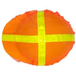 Occunomix Hat Covers: High-Visibility V896 R O Orange Hard Hat Cover -Wrangler Shop occunomix v896 r o t 01