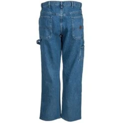 Red Kap Jeans: Men's Stonewashed PD80 SW Loose Fit Work Dungaree Jeans -Wrangler Shop pd80sw2 redcapb 01