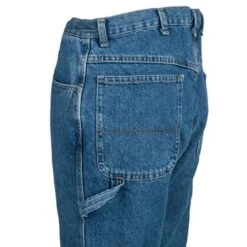 Red Kap Jeans: Men's Stonewashed PD80 SW Loose Fit Work Dungaree Jeans -Wrangler Shop pd80sw2 redcapl 01