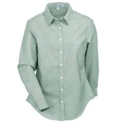 Port Authority Shirts: Women's L658 GRN SuperPro Green Oxford Shirt 7 Port Authority Shirts: Women's L658 GRN SuperPro Green Oxford Shirt -Wrangler Shop port authority l658 grn f 01