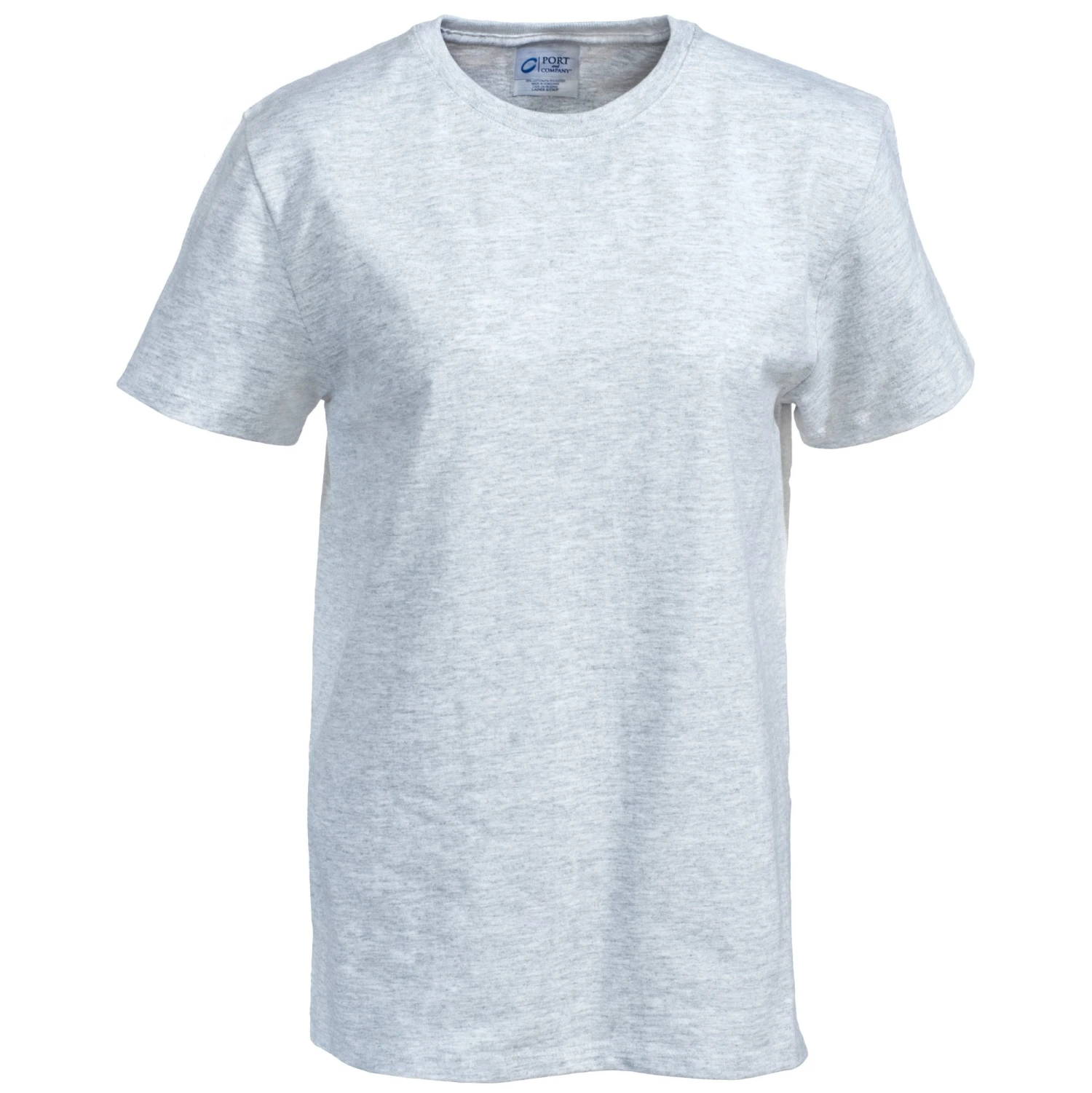 Port & Company Shirts: Women's LPC61 ASH Grey Essential Short-Sleeve Tee Shirt 5 Port & Company Shirts: Women's LPC61 ASH Grey Essential Short-Sleeve Tee Shirt - Image 3