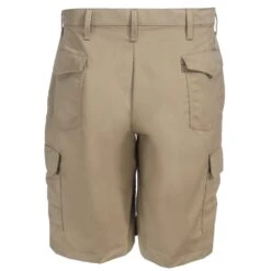 Red Kap Shorts: Men's PT66 KH Khaki Twill Cargo Shorts -Wrangler Shop red kap pt66kho b 01