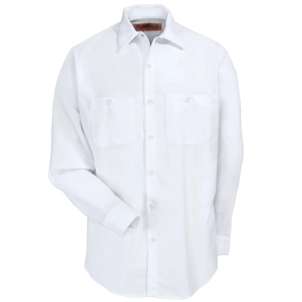 Red Kap Shirts: Men's SP14 WH White Long-Sleeve Industrial Work Shirt 4 Red Kap Shirts: Men's SP14 WH White Long-Sleeve Industrial Work Shirt - Image 2