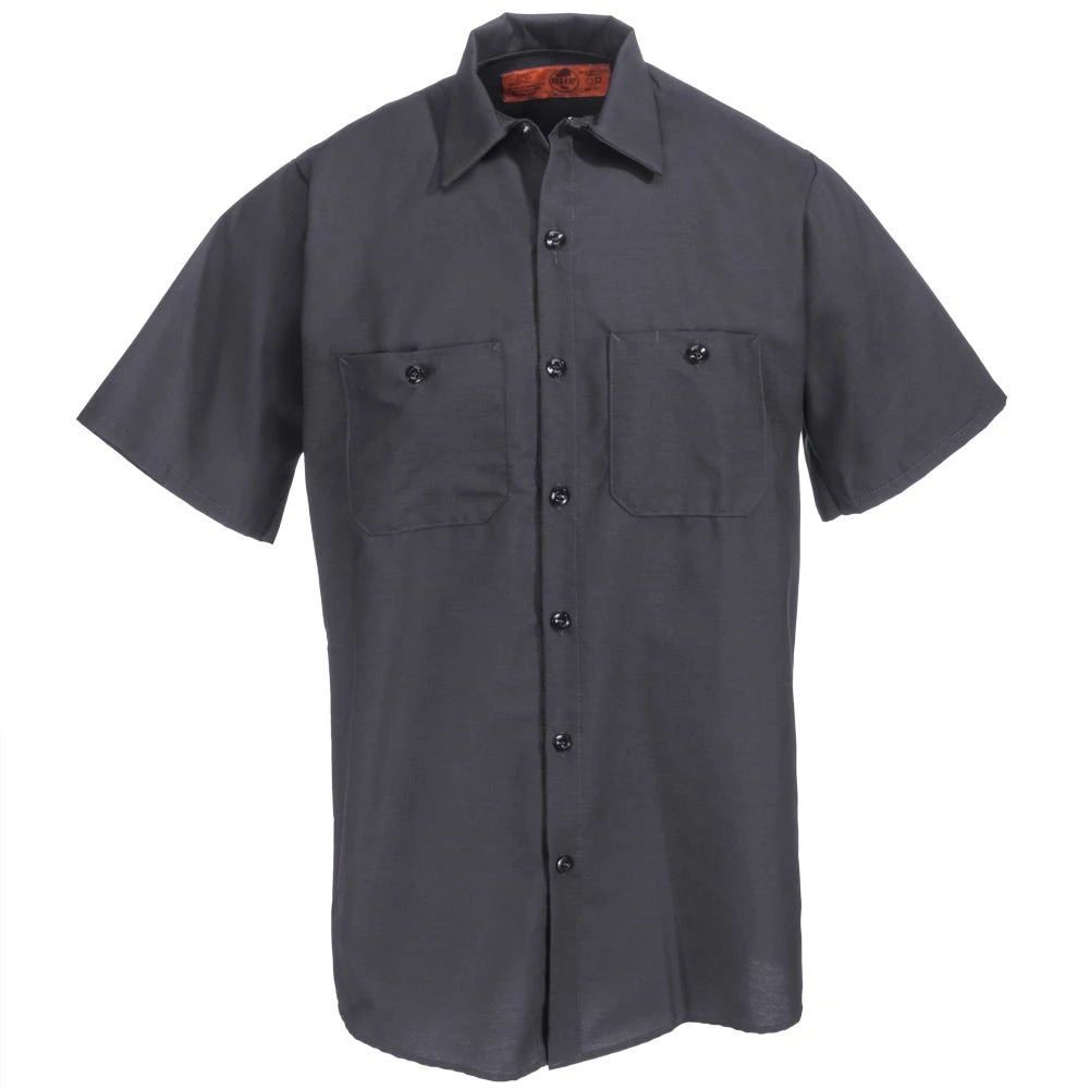 Red Kap Shirts: Men's SP24 CH Grey Short-Sleeve Industrial Work Shirt 4 Red Kap Shirts: Men's SP24 CH Grey Short-Sleeve Industrial Work Shirt - Image 2