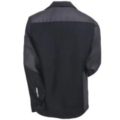 Red Kap Shirts: Men's Black SY10 BC Ripstop Long Sleeve Shirt -Wrangler Shop red kap sy10bc b 01