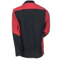 Red Kap Shirts: Men's SY10 BR Black & Red Ripstop Long Sleeve Shirt -Wrangler Shop red kap sy10br b 01