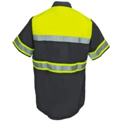 Red Kap Shirts: High Visibility Colorblock Men's SY80 YC Charcoal Button Down Shirt 7 Red Kap Shirts: High Visibility Colorblock Men's SY80 YC Charcoal Button Down Shirt -Wrangler Shop red kap sy80yc2 b 01