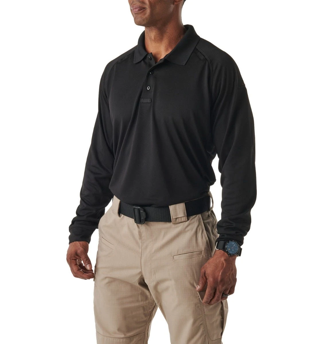 5.11 Tactical Shirts: Men's Performance Black Long Sleeve Polo Shirt 72049 019 4 5.11 Tactical Shirts: Men's Performance Black Long Sleeve Polo Shirt 72049 019 - Image 2