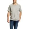 Ariat Rebar Shirt: Men's 10025373 Heather Grey Rebar Cotton Strong T-Shirt 2 Ariat Rebar Shirt: Men's 10025373 Heather Grey Rebar Cotton Strong T-Shirt -Wrangler Shop s19 mns work lacunha 10025373 front