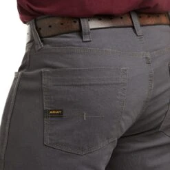 Ariat Rebar Pants: Men's 10030250 Rebar Grey Rebar M4 Low Rise DuraStretch Stackable Straight Leg Pant 9 Ariat Rebar Pants: Men's 10030250 Rebar Grey Rebar M4 Low Rise DuraStretch Stackable Straight Leg Pant -Wrangler Shop s20 mns work 10030250 detail03 1