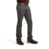 Ariat Rebar Pants: Men's 10030250 Rebar Grey Rebar M4 Low Rise DuraStretch Stackable Straight Leg Pant -Wrangler Shop s20 mns work 10030250 front 1