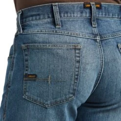 Ariat Rebar Jeans: Men's 10039288 Edgewood Rebar M5 Basic Stackable Straight Leg Jeans 9 Ariat Rebar Jeans: Men's 10039288 Edgewood Rebar M5 Basic Stackable Straight Leg Jeans -Wrangler Shop s22 mns work 10039288 detail02