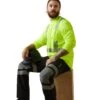 Ariat Rebar Workwear: Men's 10043823 Hi-Vis Bright Yellow ANSI Long Sleeve T-Shirt 1 Ariat Rebar Workwear: Men's 10043823 Hi-Vis Bright Yellow ANSI Long Sleeve T-Shirt -Wrangler Shop s23 mns work 10043823 front