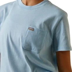 Ariat Rebar Shirts: Women's 10043848 Clearsky CottonStrong Roughneck Graphic T-Shirt -Wrangler Shop s23 wms work 10043848 detail01