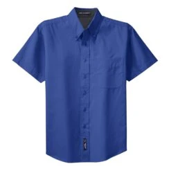 Port Authority Shirts: Men's Royal Blue Short Sleeve Shirt S508 RYL -Wrangler Shop s508 royalclassicnavy flat front