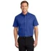 Port Authority Shirts: Men's Royal Blue Short Sleeve Shirt S508 RYL 1 Port Authority Shirts: Men's Royal Blue Short Sleeve Shirt S508 RYL -Wrangler Shop s508 royalclassicnavy model front