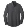 Port Authority Shirt: Men's S640 SB Soft Black Crosshatch Easy Care Shirt -Wrangler Shop s640 softblack flat front 060912