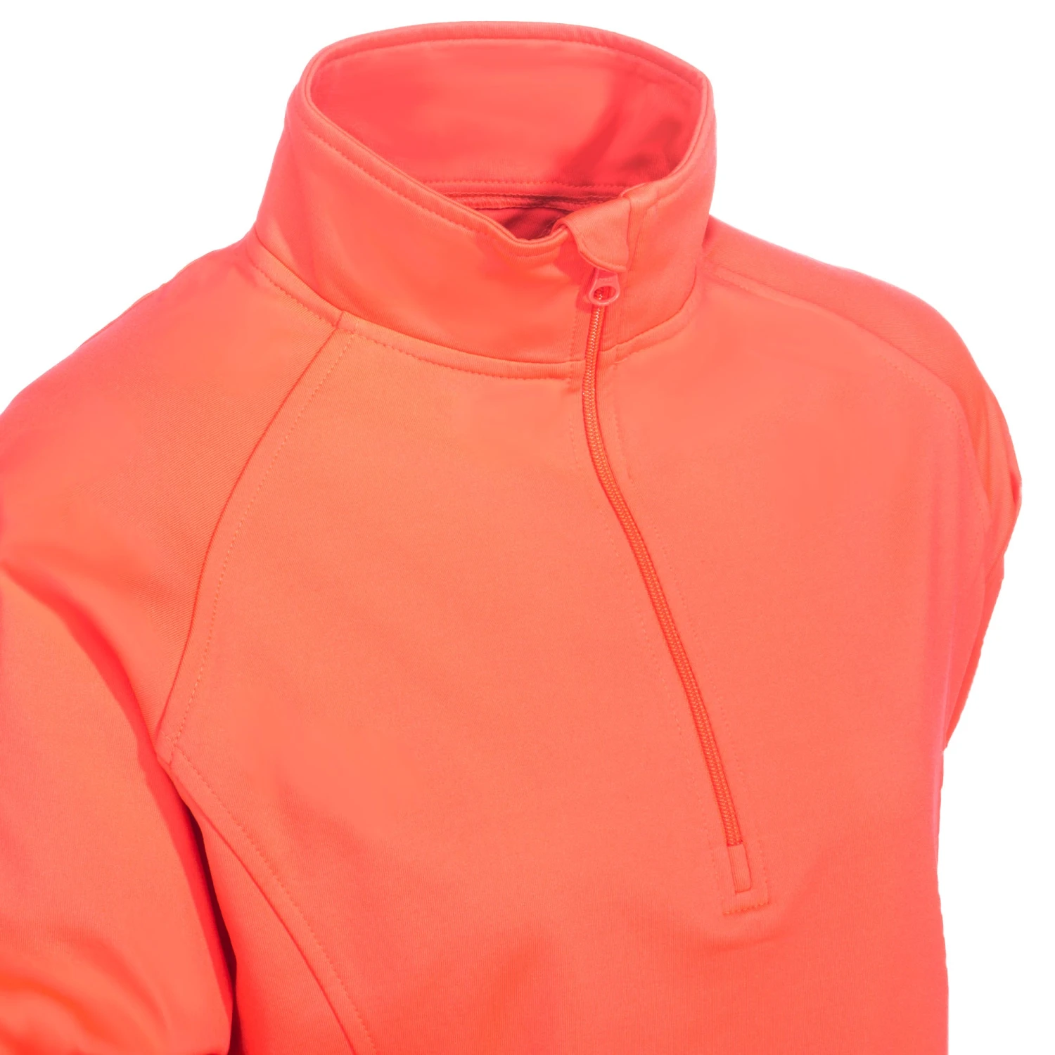 Sport-Tek Sweatshirts: Women's LST850 HTC Sport-Wick Hot Coral 1/2 Zip Pullover Sweatshirt 4 Sport-Tek Sweatshirts: Women's LST850 HTC Sport-Wick Hot Coral 1/2 Zip Pullover Sweatshirt - Image 2