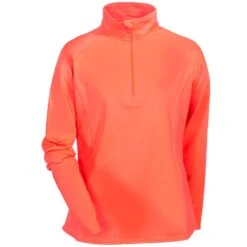 Sport-Tek Sweatshirts: Women's LST850 HTC Sport-Wick Hot Coral 1/2 Zip Pullover Sweatshirt 7 Sport-Tek Sweatshirts: Women's LST850 HTC Sport-Wick Hot Coral 1/2 Zip Pullover Sweatshirt -Wrangler Shop sport tek lst850 htc f 01