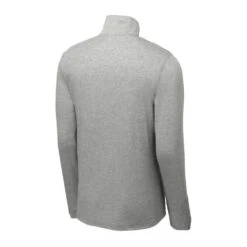 Sport-Tek Pullover: Men's ST407LGH Light Grey Heather Solid PosiCharge Tri-Blend Wicking 1/4-Zip Pullover 13 Sport-Tek Pullover: Men's ST407LGH Light Grey Heather Solid PosiCharge Tri-Blend Wicking 1/4-Zip Pullover -Wrangler Shop st407 lightgreyheather form back