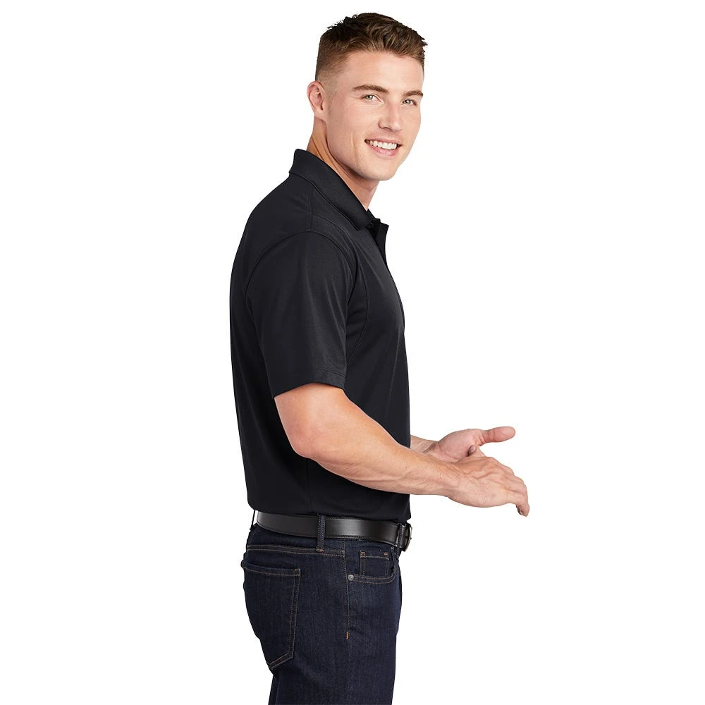Sport-Tek Shirts: Men's ST650 BLK Black Moisture-Wicking Micropique Polo Shirt 4 Sport-Tek Shirts: Men's ST650 BLK Black Moisture-Wicking Micropique Polo Shirt - Image 2