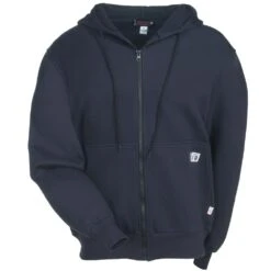 Wolverine Sweatshirts: Men's W1203310 417 Flame-Resistant Hooded FireZerO Sweatshirt -Wrangler Shop wolverine w1203310 417 f 01